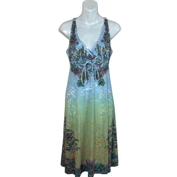 Y2K Butterfly Dropout Dress size M - Picture 1 of 8